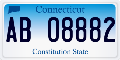CT license plate AB08882