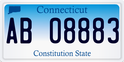 CT license plate AB08883