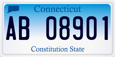 CT license plate AB08901