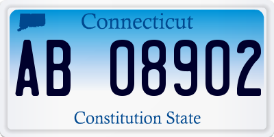 CT license plate AB08902