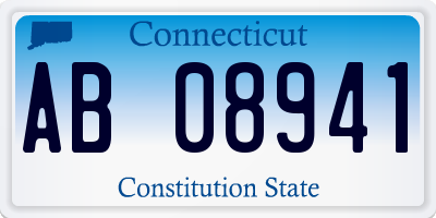 CT license plate AB08941