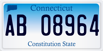 CT license plate AB08964
