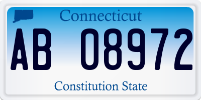 CT license plate AB08972