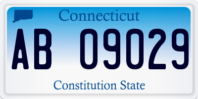 CT license plate AB09029