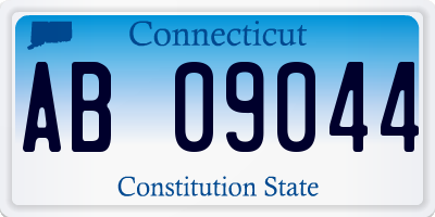 CT license plate AB09044