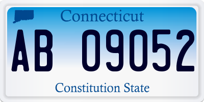 CT license plate AB09052