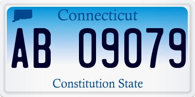 CT license plate AB09079