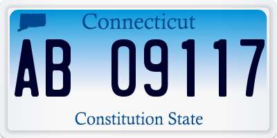 CT license plate AB09117