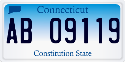 CT license plate AB09119