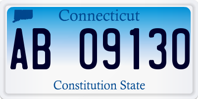 CT license plate AB09130