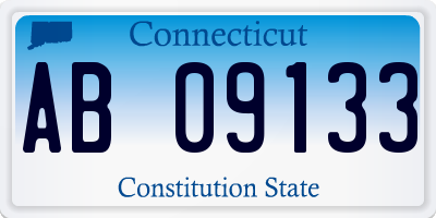 CT license plate AB09133