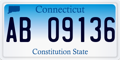 CT license plate AB09136