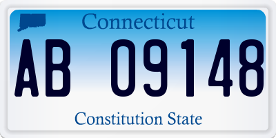 CT license plate AB09148