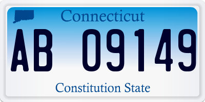 CT license plate AB09149