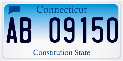 CT license plate AB09150