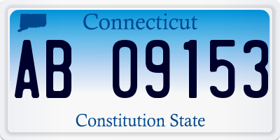 CT license plate AB09153