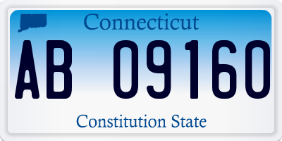 CT license plate AB09160