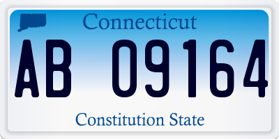 CT license plate AB09164