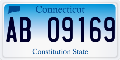 CT license plate AB09169