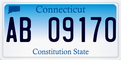 CT license plate AB09170