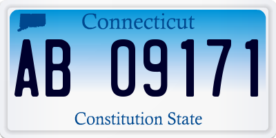 CT license plate AB09171