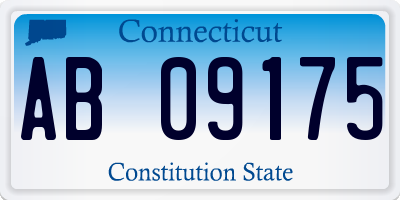 CT license plate AB09175