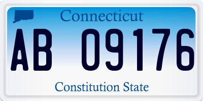 CT license plate AB09176