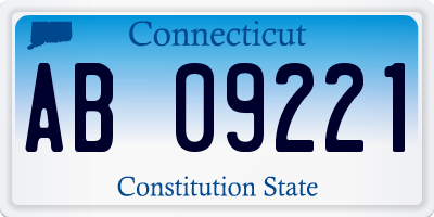 CT license plate AB09221