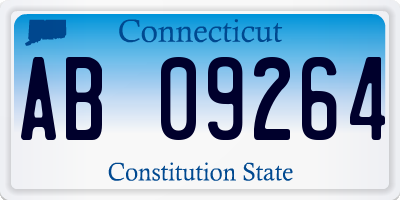 CT license plate AB09264