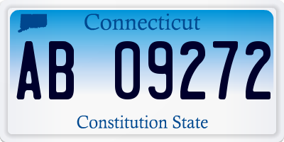 CT license plate AB09272