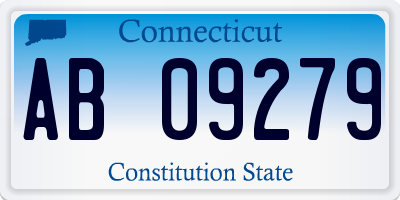 CT license plate AB09279