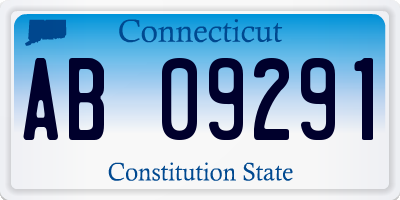 CT license plate AB09291