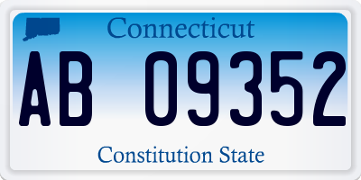 CT license plate AB09352