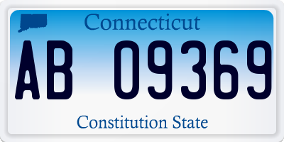 CT license plate AB09369