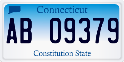 CT license plate AB09379