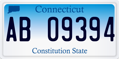 CT license plate AB09394