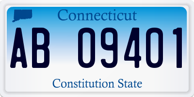 CT license plate AB09401