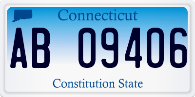 CT license plate AB09406