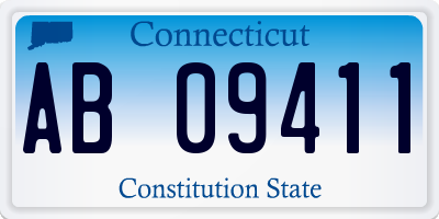 CT license plate AB09411