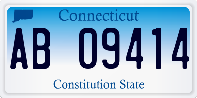 CT license plate AB09414