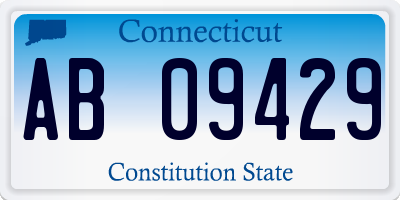 CT license plate AB09429