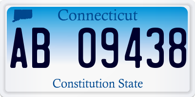 CT license plate AB09438