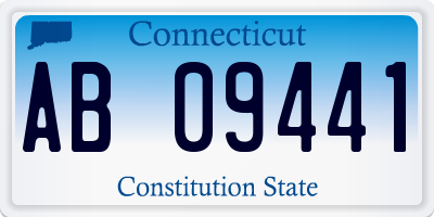 CT license plate AB09441