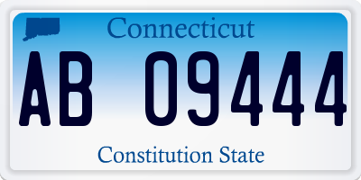 CT license plate AB09444