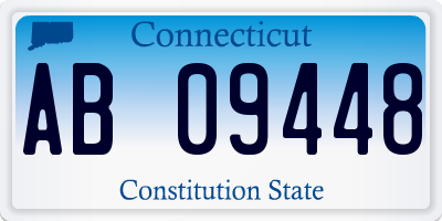 CT license plate AB09448