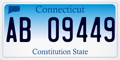 CT license plate AB09449