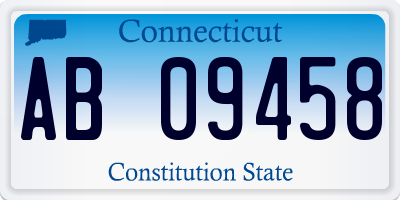 CT license plate AB09458