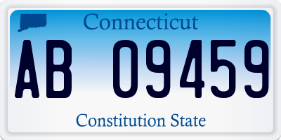 CT license plate AB09459