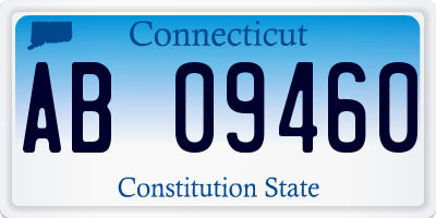 CT license plate AB09460