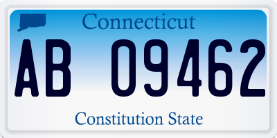 CT license plate AB09462